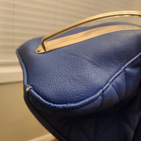 Catherine Malandrino Blue Satchel Handbag EUC - Picture 12 of 12